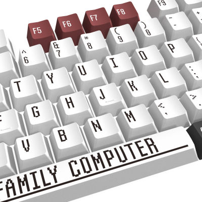 129 คีย์ Retro ครอบครัวคอมพิวเตอร์คำ keycaps สำหรับ Cherry MX สวิทช์คีย์บอร์ด OEM Dye Sublimation PBT key Caps-dliqnzmdjasfg