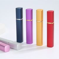 12ml Metal Aluminum Refillable Perfume Bottle Cosmetic Spray Bottle Portable Empty Bottle Travel Sub-bottle Liner Glass