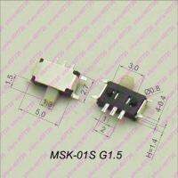 ▫☢ 20PCS High Quality Interruptor MSK-01S G 1.5MM Micro Slide Switch 7Pin 2Positons PCB Mount Toggle Switch Handle