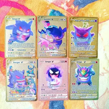 Spanish Pokemon Metal Card Pokémon Letters V VMAX Charizard GX Pikachu  cartas pokemon español Collection Gold Cards Kid Toy Gift