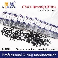 50PC/Lot Black NBR Sealing Nitrile Rubber O Ring CS1.9mm OD5/5.5/6/6.5/7/8/8.5/9/9.5/10/10.5/11/11.5/12/12.5/13/13.5mm Gasket Gas Stove Parts Accessor