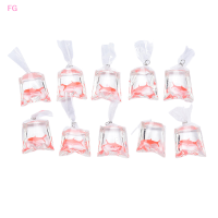 ?【Lowest price】FG 10pcs เรซิ่นโปร่งใส goldfish Water BAG Charms จี้ DIY เครื่องประดับของขวัญงานฝีมือ