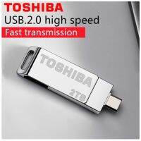 ?จัดส่งฟรี + COD?TOSHIBA 2 In 1 OTG โลหะ USB 2.0ไมโคร USB คู่ USB แฟลชไดรฟ์หน่วยความจำด้วยอะแดปเตอร์ Type C ฟรี