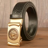 Designer Mens Busines Leisure Belt Party Alligator Pattern Waist Strap British Jeans Accessories Lion Automatic Buckle Cinto Belts