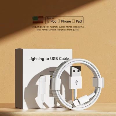 Chaunceybi Original USB Cable iPhone 12 13 Fast Charging XR X XS MAX 8 7 Date iPad Charger Wire Cord