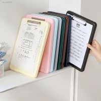 ۩ Candy Color A4 File Folder Clipboard Writing Pad Memo Clip Board Test Paper Storage Box Organizer Stationary School Supplies