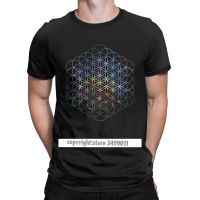 Carina Nebula Flower Of Life Mens T Shirts Sacred Geometry Magic Mandala Funny Tee Shirt Fitness Tshirt Cotton Camisas