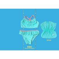 ✅ [4-5Y] Light Green Tankini With Cover Set ชุดว่ายน้ำเด็ก และชุดคลุม