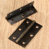 【CC】 2pcs/lot Antique Hinges 60x37mm 6 holes Iron Jewelry Wine case Accessory w/screws