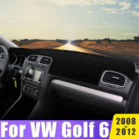 Anti-UV Non-Slip Car Dashboard Cover, Mat, Protector, Acessórios, Volkswagen, VW Golf 6, MK6, 2008, 2009, 2010, 2011, 2012