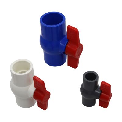；【‘； Internal Diameter 20/25/32/40Mm PVC Ball Valve 3 Colors Optional Sliding Plumbing Plastic Repair Joint Pipe Switch