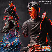 Figure ฟิกเกอร์ CW Studio จากการ์ตูนเรื่อง Naruto Shippuden นารูโตะ ชิปปุเดง นินจาจอมคาถา โอ้โฮเฮะ ตำนานวายุสลาตัน Uchiha Obito โอบิโตะ อุจิวะ Tobi Kakashi Resin Statue Battle Damaged สูง 35 cm พร้อมไฟ With LED Ver Anime Hobby โมเดล ตุ๊กตา อนิเมะ