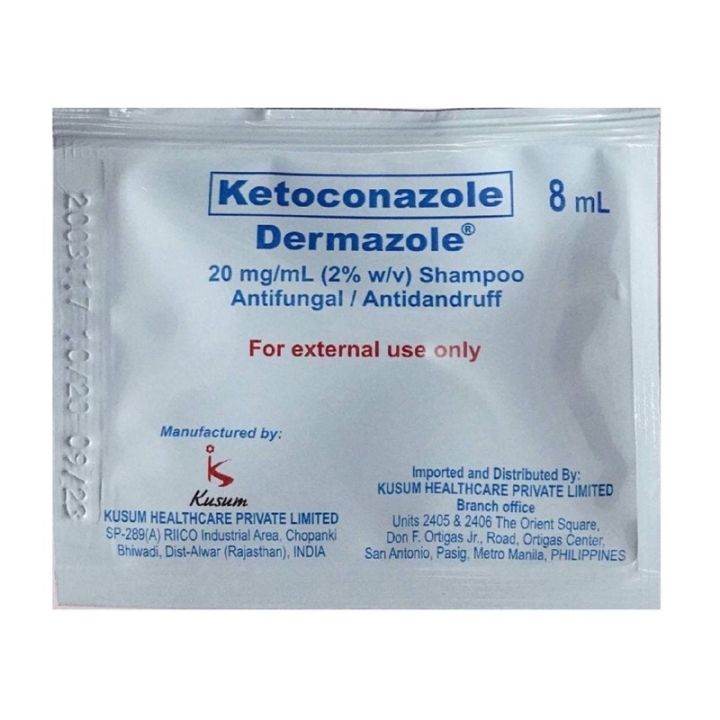 （new Product） Dermazole Shampoo Ketoconazole Anti Dandruff Shampoo 8ml Sachet Lazada Ph