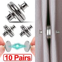 10 Pairs Metal Magnetic Curtain Holder Detachable Window Close Buckle Lightproof Room Curtains Closure Clip