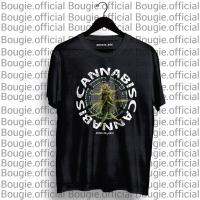 เสื้อยืดลายกัญชา cannabis tshirtของแท้ ผ้าหนานุ่ม ไม่หดไม่ย้วย เสื้อยืดแขนสั้นสำหรับผู้ชายและผู้หญิง