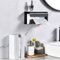 ﹉ For Kitchen For Toilet Carbon Steel Toilet Paper Holder Tissue Box Wall Mounted Tissue Holder Household Storage Box