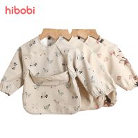 [HOT ZQQIUZWREKW 111] Hibobi เด็กแขนยาว Bibs เด็กเด็กวัยหัดเดิน Bibs Art หัตถกรรมกันน้ำ Mealtime Protection ล้างทำความสะอาดได้ Easy Clean Smock สำหรับเด็ก