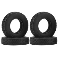 4Pcs 20mm Hard Rubber Tire for 1/14 RC Semi Tractor Truck Tipper MAN Hauler ACTROS Upgrade Parts