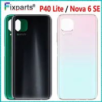 ทดสอบแล้ว6.4 "สำหรับ Huawei P40 Lite Back ฝาหลังปิดโทรศัพท์ Door JNY-L21A ตัวเรือนด้านหลังสำหรับ Huawei Nova 6แบตเตอรี่ SE JNY-AL10ฝาหลังปิดโทรศัพท์