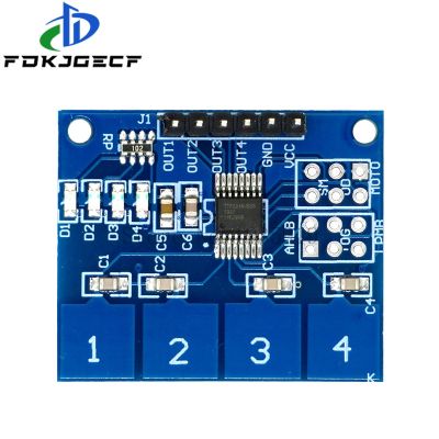 1ชิ้น TTP224โมดูลเซ็นเซอร์สัมผัสดิจิตอล4ช่องสัญญาณ4ช่องสวิทช์สัมผัสปรึมาณสูง