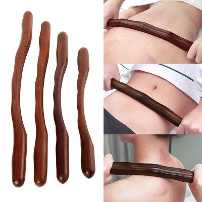 ‘；【-； 20-Bead 2 Rows Rolling Pin Back Needle Massage Tendons Beech Wood Scraping Stick Point Treatment Guasha Relax Therapy Tool