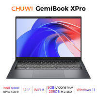 CHUWI GemiBook XPro 2023ใหม่14.1นิ้วการออกแบบการระบายความร้อน15WTDP โน๊ตบุ๊คสำนักงานการเล่นเกมนักเรียนทางธุรกิจมัลติอินเตอร์เฟสประสิทธิภาพสูงการเข้าถึงอินเทอร์เน็ตความเร็วสูง Wifi6การถอดรหัส4K ไมโครโฟนคู่โปรเซสเซอร์10nm