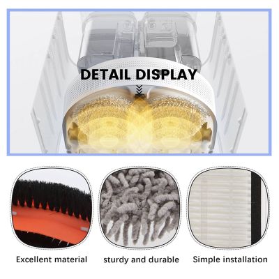 For Bot W10 Robot Vacuum Cleaner Accessories Main Side Brush Washable HEPA Filter Mop Cloth Spare Parts