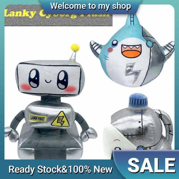 lankybox-lankyrobot-mechanical-สไตล์-led-light-foxy-boxy-rocky-shark-หุ่นยนต์ตุ๊กตา-plush-ตุ๊กตาของเล่นสำหรับของขวัญเด็ก