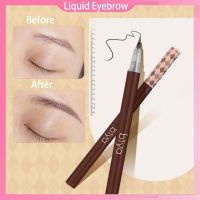 Liquid Eyebrow Tattoo Pencil Ultra Thin Head Waterproof Eyebrow Eyeliner Pen Sweat proof Easy To Color Cosmetic Beauty Makeup