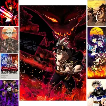 Asta Black Clover Anime Decoration Manga Home Decor Canvas Painting Living  Room Wall Art Pictures Posters Prints