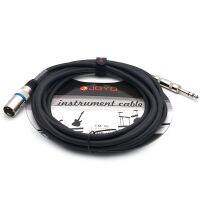 JOYO Instrument Cable Shielded Balanced Cable XLR Male to 6.3 Male plug 15ft Black