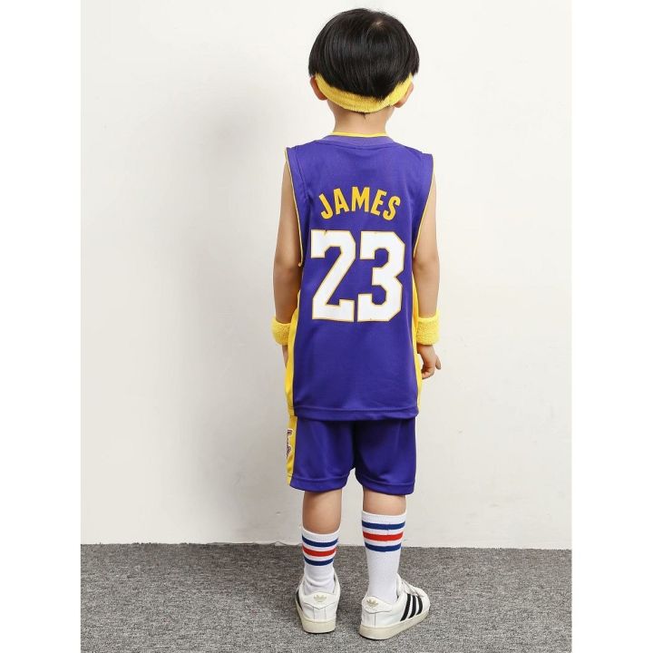 nba-los-angeles-lakers-no-23-lebron-james-kids-basketball-jersey-suit-sets