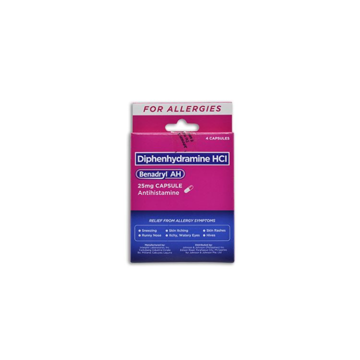 Benadryl Cap Ah 25mg 4s Lazada Ph