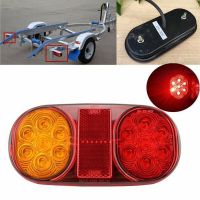 Yellow Red LED Tail Lights Stop ABS Waterproof Indicator Car Boat Trailer Bulbs Accessories DC 10-30V LED Tail Lights