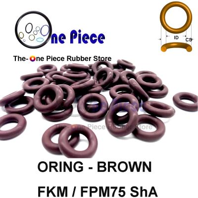 OR 1.42X1.52 FKM70-75 BROWN Rubber Seal ORING IDxCS Metric sizes FPM75N gasket oring Bearings Seals