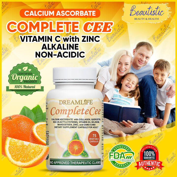 BEAUTISTIC DreamLife Complete Cee Calcium Ascorbate with Collagen Zinc