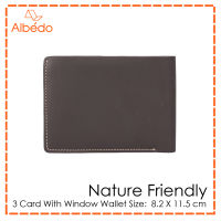 กระเป๋าสตางค์/กระเป๋าเงิน/กระเป๋าใส่บัตร ALBEDO 3 CARD WITH WINDOW WALLET รุ่น NATURE FRIENDLY - NF02979