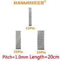 FFC/FPC Flat Flex Extension Cable 13Pin 23Pin 33Pin Same Side 1.0mm Pitch AWM VW 1 20624 20798 60V Length 20cm 5PCS