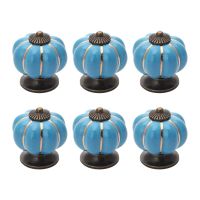 6 Pcs Knobs Vintage Ceramic Cabinet Knobs Drawer Dresser Knobs and Pulls Ceramic Cupboard Furniture Cabinet Knobs