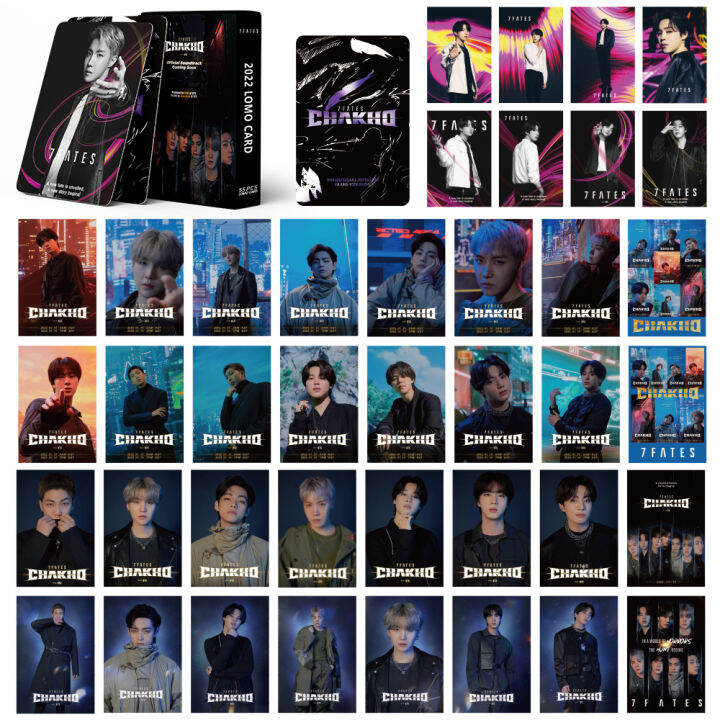 lomo-card-การ์ดโลโม่-แบบ-2-ด้าน-ไม่มีกรอบขาว-30-54-ชิ้น-กล่อง-ขนาด-8-7-5-7-ซม-kpop-บีทีเอส-bts-7fates-chakho-การ์ด-bts