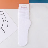 Socks Color Soft Breathable Black Khaki Loose Long Velvet High Summer Thin Women