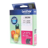 ตลับหมึก Brother LC663M สีชมพู(Magenta) ใช้กับ Brother MFC-J2320, MFC-J2720