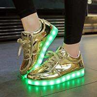 RayZing Gold Led Shoes Unisex size 35-44 Fashion Light Men high-quality casual Shoes tenis Shoes Outdoor travel dance Led