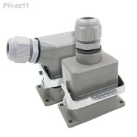 Heavy Duty Connectors HDC-HE-006-1/2/3/4-L F/M 6pin 16A Screw connection Industrial rectangular Aviation connector plug