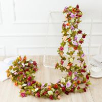 hot【cw】 2.2 Meters Artificial Flowers Garland for Wedding Room Decoration Garden Fake Vine