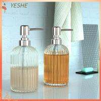 YESHE 450ml คุณภาพสูง อุปกรณ์เสริมอ่างล้างจาน อาบน้ำ แก้ววินเทจ โลชั่น ขวดล้างมือ เครื่องจ่ายสบู่เหลว