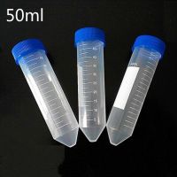 5pcs 50 Ml Plastic Screw Cap Sharp-bottom Centrifuge Tube with Scale Independent Centrifuge Tube Laboratory Accessories.