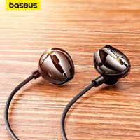 Baseus Wired Earphones Bass Stereo Earbuds Earphone with Mic Sport Headset 3.5mm Jack for iPhone Samsung In-ear Wired Earphone Over The Ear Headphones