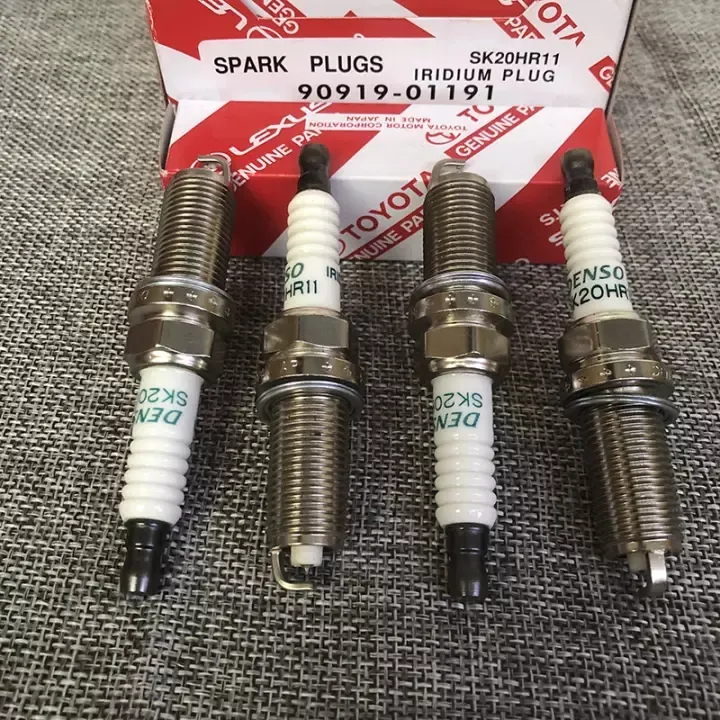 Set of 4pcs Iridium 9091901191 SK20HR11 Spark Plug for Toyota Sequoia Tundra Lexus LX570