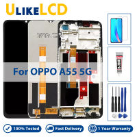 6.5 สำหรับ OPPO ที่ A55หน้าจอ LCD CPH2325 4G + จอแสดงผลสัมผัสทำให้เป็นดิจิทัลประกอบ1600*720สำหรับ OPPO ที่ A55น้ำหนัก5G PEMM00 PEMM20 PEMT00 PEMT20หน้าจอ LCD อะไหล่สำหรับซ่อม